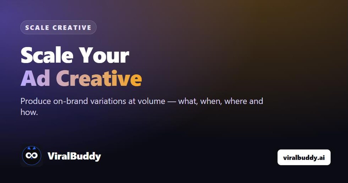 How to Scale Ad Creative Production with AI