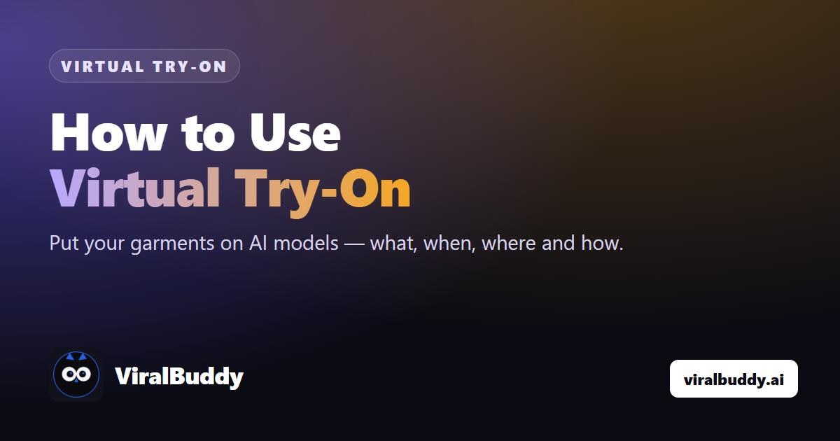 How to Use Virtual Try-On: Put Your Garments on AI Models