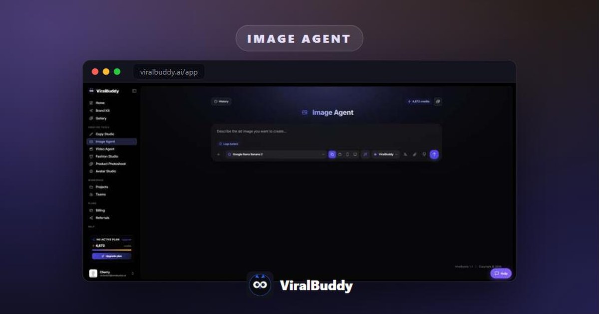 How to Use the Image Agent — ViralBuddy guide cover